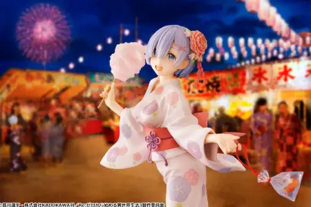 Figurine Re:Zero kara Hajimeru Isekai Seikatsu - Rem - Ver. Yukata - 1/7 - KDcolle - Kadokawa