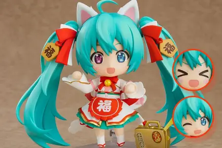 Figurine Vocaloid - Hatsune Miku - Nendoroid - Ver. Maneki Miku - Good Smile Company