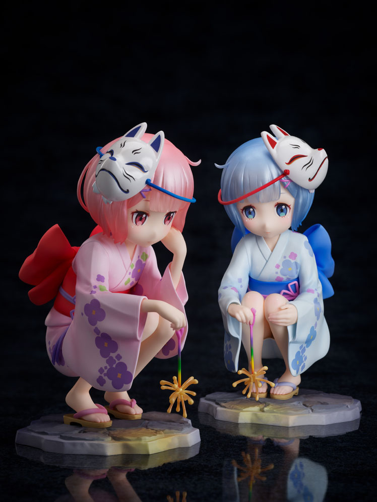 Figurine Re: Zero kara Hajimeru Isekai Seikatsu - Ram et Rem - Ver. Childhood Summer Memories - F:Nex - FuRyu