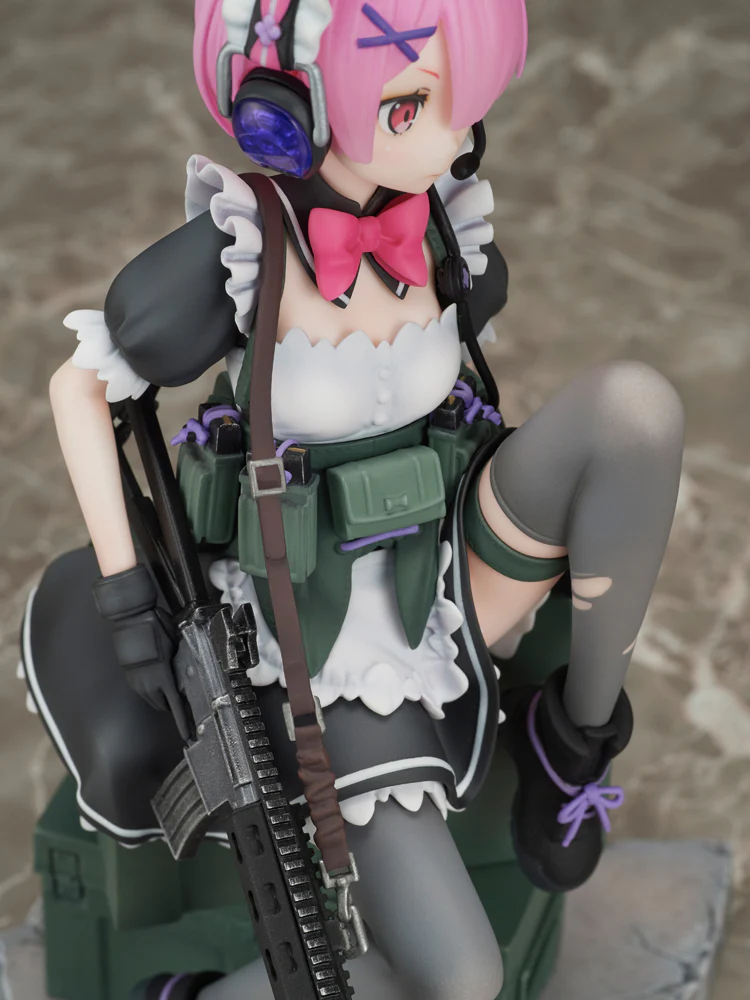 Figurine Re:Zero kara Hajimeru Isekai Seikatsu - Ram - Ver. Military - 1/7 - F:Nex - FuRyu