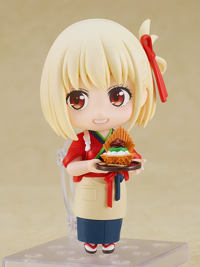 Figurine Lycoris Recoil - Chisato Nishikigi - Ver. Café LycoReco Uniform - Nendoroid - Good Smile Company