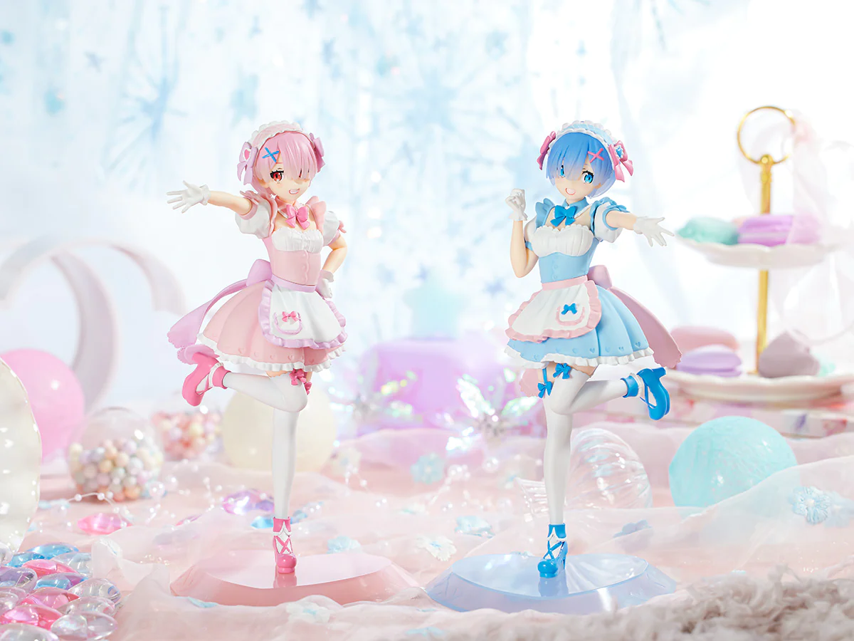 Figurine Re:Zero kara Hajimeru Isekai Seikatsu - Ram et Rem - Ver. Yumekawa Maid - Tenitol - FuRyu