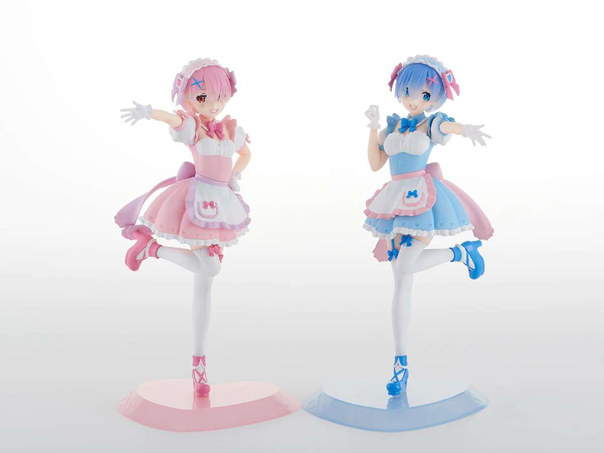 Figurine Re:Zero kara Hajimeru Isekai Seikatsu - Rem et Ram - Ver. Yumekawa Maid - Tenitol - FuRyu