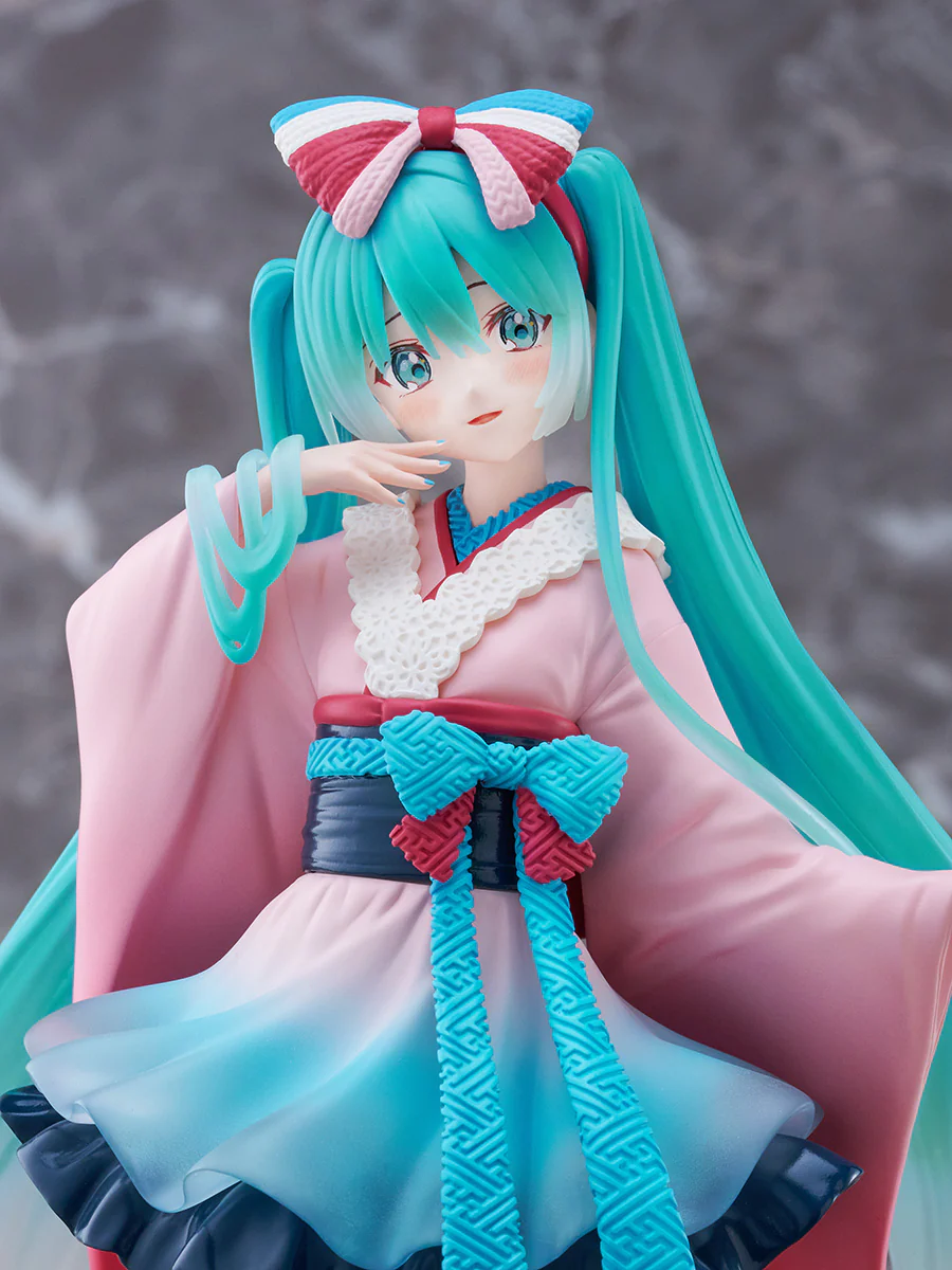 Figurine Vocaloid - Hatsune Miku - Ver. Kimono - Tenitol - FuRyu