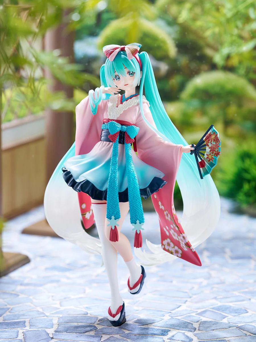 Figurine Vocaloid - Hatsune Miku - Ver. Kimono - Tenitol - FuRyu