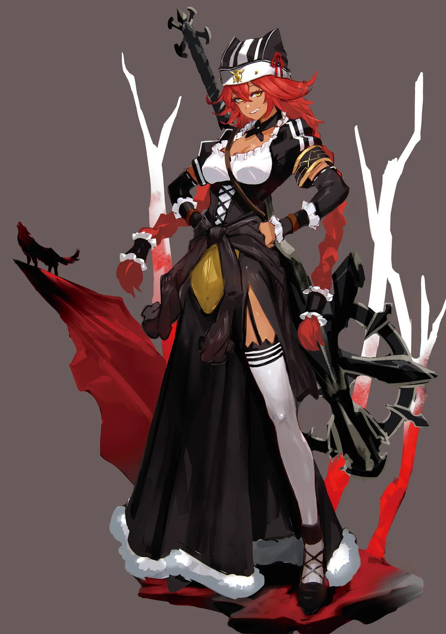 Illustration dessinée par So-bin pour le 10éme anniversaire de la populaire licence "Overlord" qui présente Lupusregina Beta.