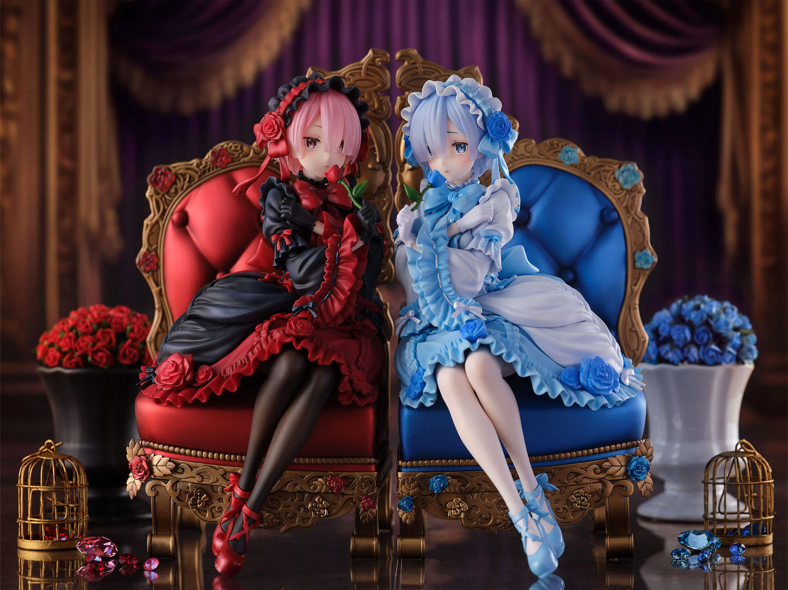 Figurine ReZero kara Hajimeru Isekai Seikatsu - Rem et Ram - Ver. Gothic - FNex - FuRyu
