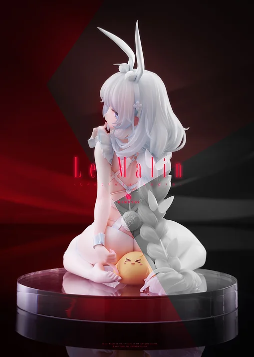 Figurine Azur Lane - Le Malin - Ver. Listless Lapin - 1/4 - Mimeyoi