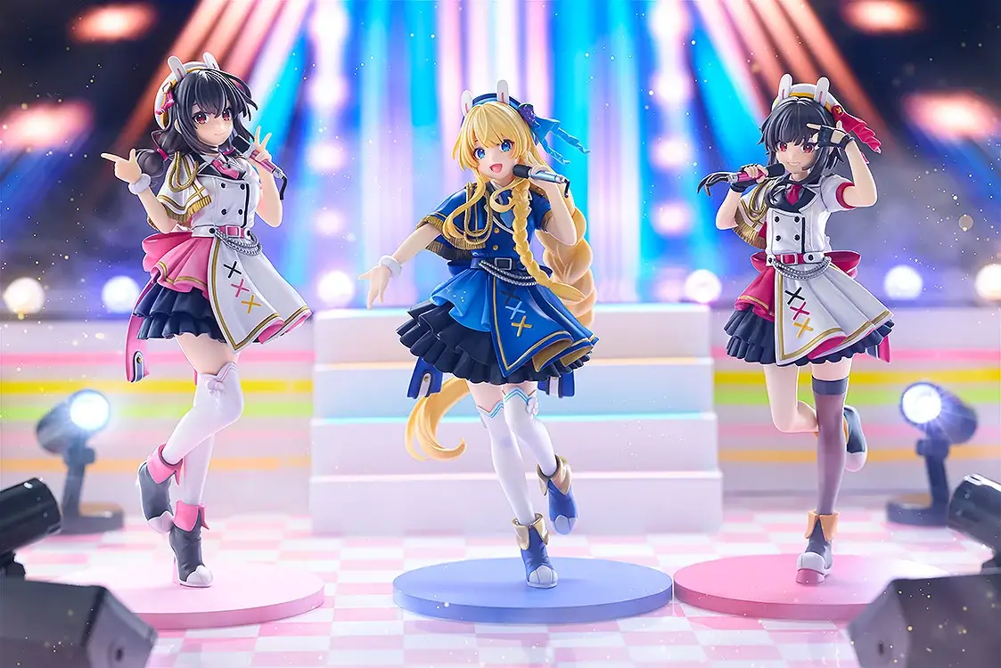 Figurine KonoSuba - Megumin, Yunyun et Iris Stylish-Sword Belzerg - Ver. Idol Outfit - KDcolle - Kadokawa