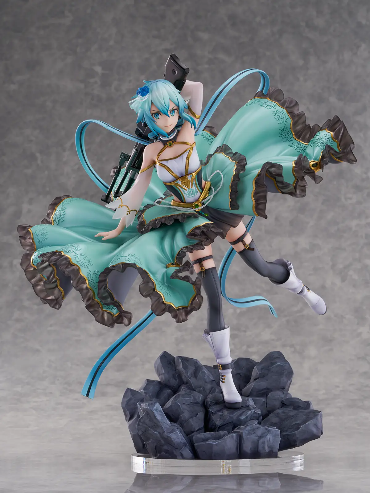 Figurine Sword Art Online - Shino Asada (Sinon) - Ver. Crystal Dress - 1/7 - Shibuya Scramble Figure - Alpha Satellite/eStream