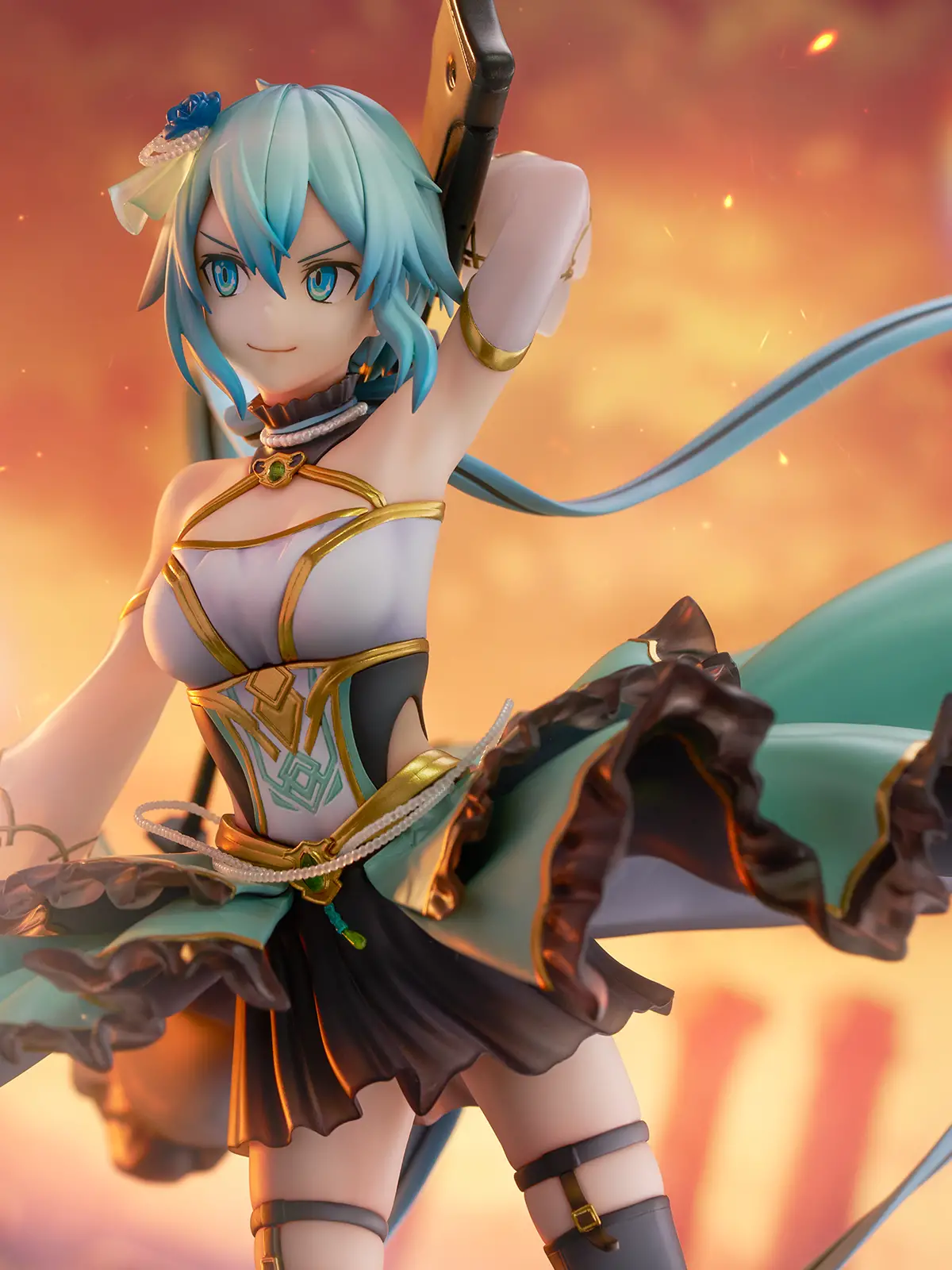 Figurine Sword Art Online - Shino Asada (Sinon) - Ver. Crystal Dress - 1/7 - Shibuya Scramble Figure - Alpha Satellite/eStream