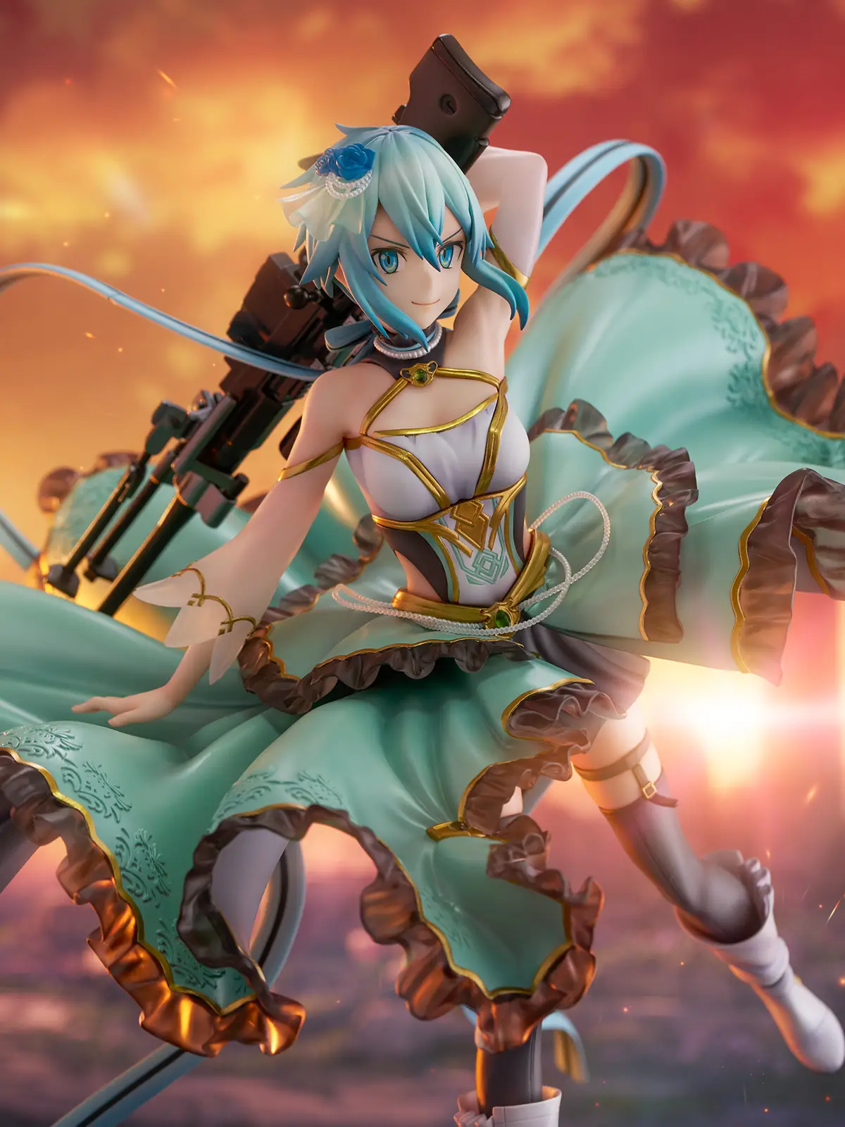 Figurine Sword Art Online - Shino Asada (Sinon) - Ver. Crystal Dress - 1/7 - Shibuya Scramble Figure - Alpha Satellite/eStream