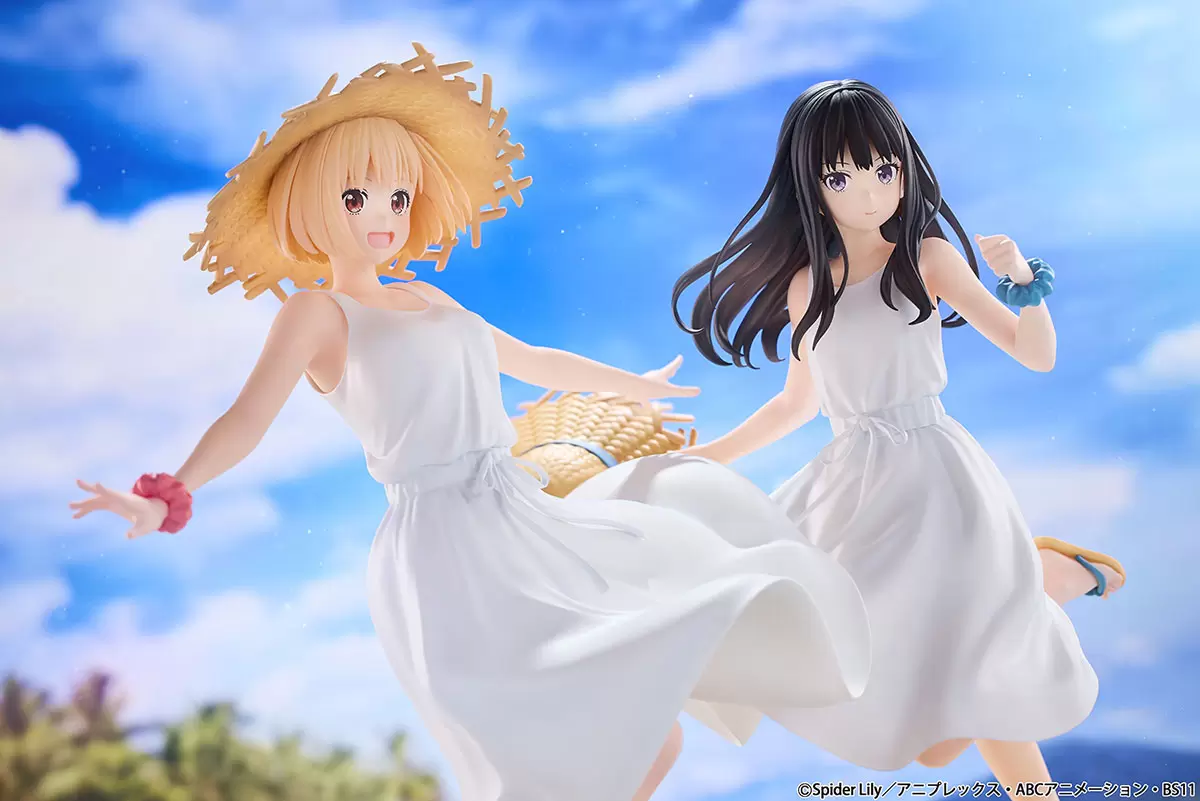 Figurine Lycoris Recoil - Chisato Nishikigi et Takina Inoue - Ver. White Dress - Bell Fine