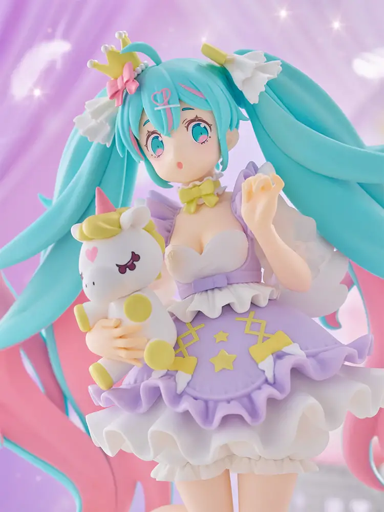 Figurine Vocaloid - Hatsune Miku - Ver. Yumekawa Princess Lavender - Tenitol - FuRyu