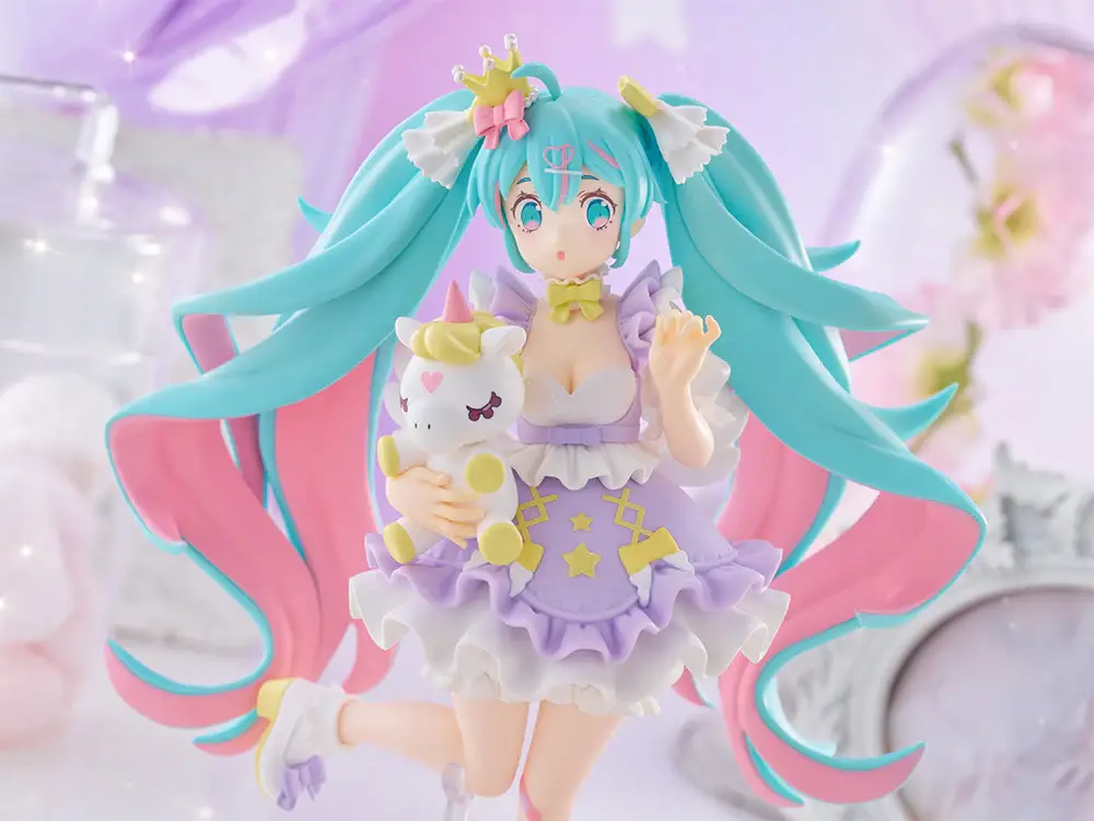 Figurine Vocaloid - Hatsune Miku - Ver. Yumekawa Princess Lavender - Tenitol - FuRyu