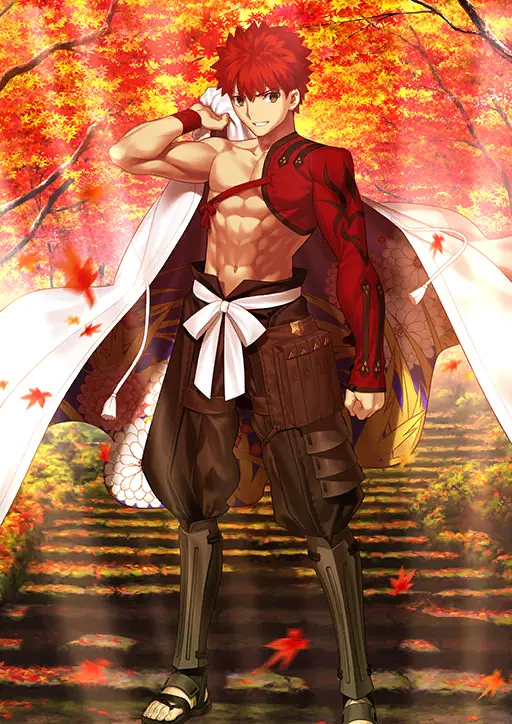 "Fate/Grand Order" : illustration de la 1ere ascension du servant de Classe Saber, Sengo Muramasa, dessinée par Takeuchi Takashi.