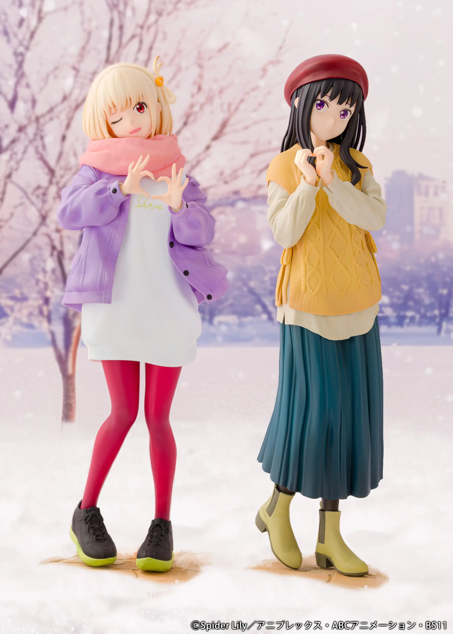 Figurine Lycoris Recoil - Chisato Nishikigi et Takina Inoue - Ver. Winter Outfit - PROOF