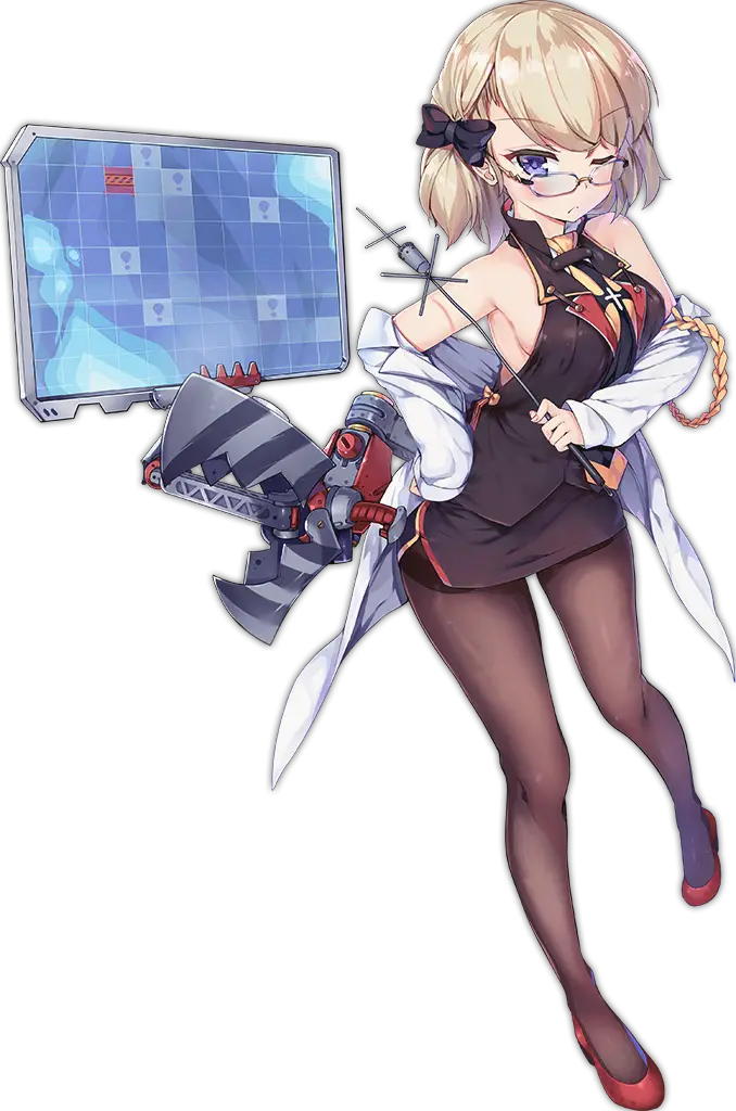 Illustration dessinée par 梦咲枫 (@yumesaki_kaede), représentant le Destroyer de classe Type 1936A de la faction Iron Blood du jeu Azur Lane, Z23dans son skin Philosophy Sensei.