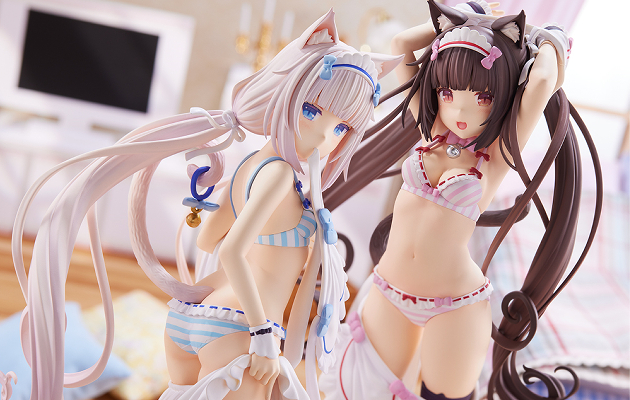 Figurine Nekopara - Chocola et Vanilla Ver. Dress up time - PLUM Couv A