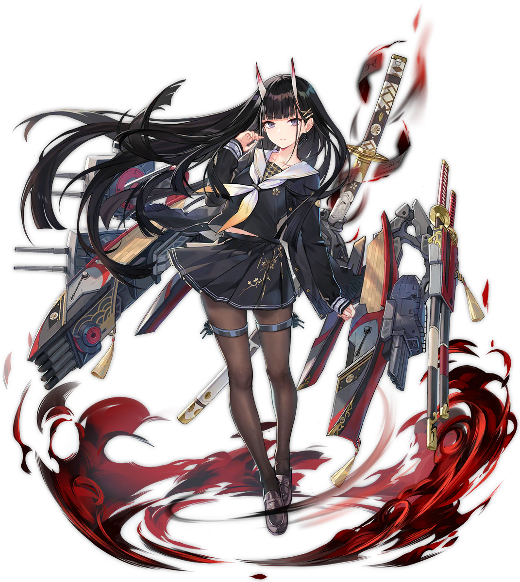 figurine-azur-lane-noshiro-pony-canyon-illustration.png (1071&times;1200)