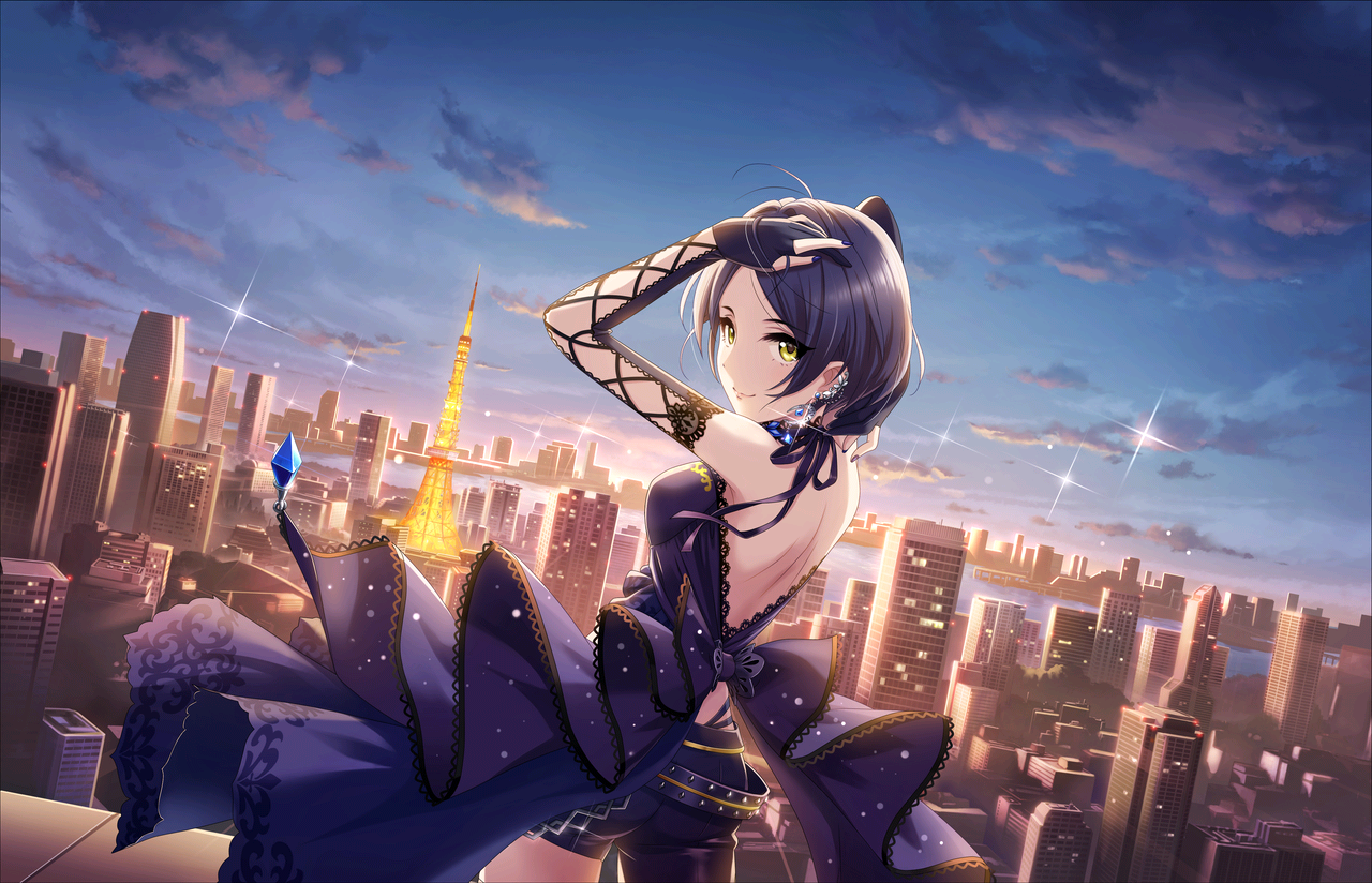Illustration de l'idole Kanade Hayami, de la licence 