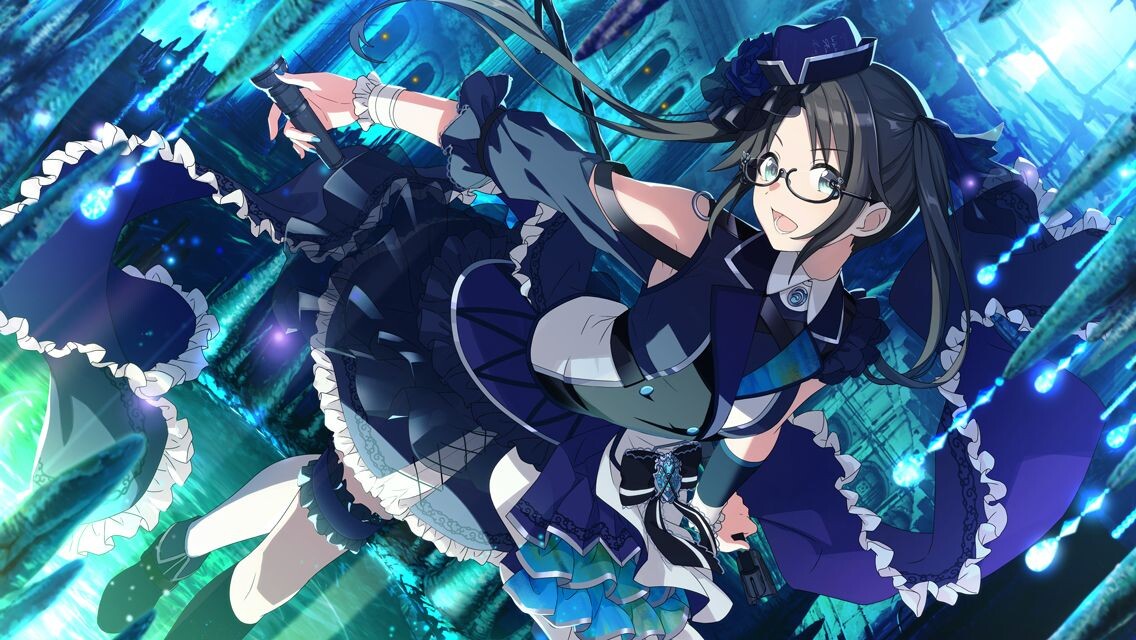 Illustration de Yuika Mitsumine, habill&eacute;e de son costume de sc&egrave;ne Le Fond de La Mer