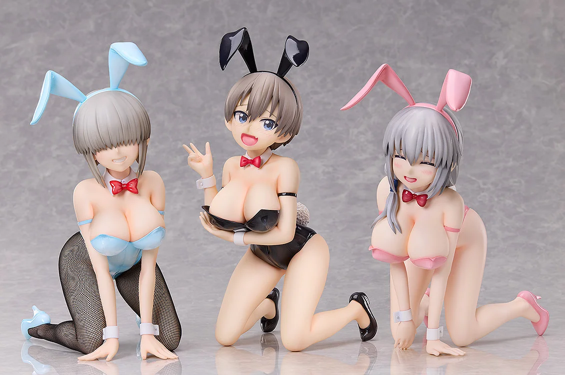 Figurine Uzaki-chan wa Asobitai! - Uzaki Yanagi - Uzaki Hana et Uzaki Tsuki - Ver. Bunny et Ver. Bare Leg Bunny - B-Style - FREEing