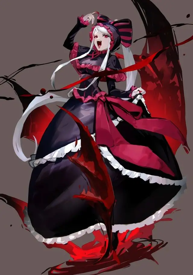Illustration dessin&eacute;e par So-bin pour le 10&eacute;me anniversaire de la populaire licence Overlord qui pr&eacute;sente Shalltear Bloodfallen.