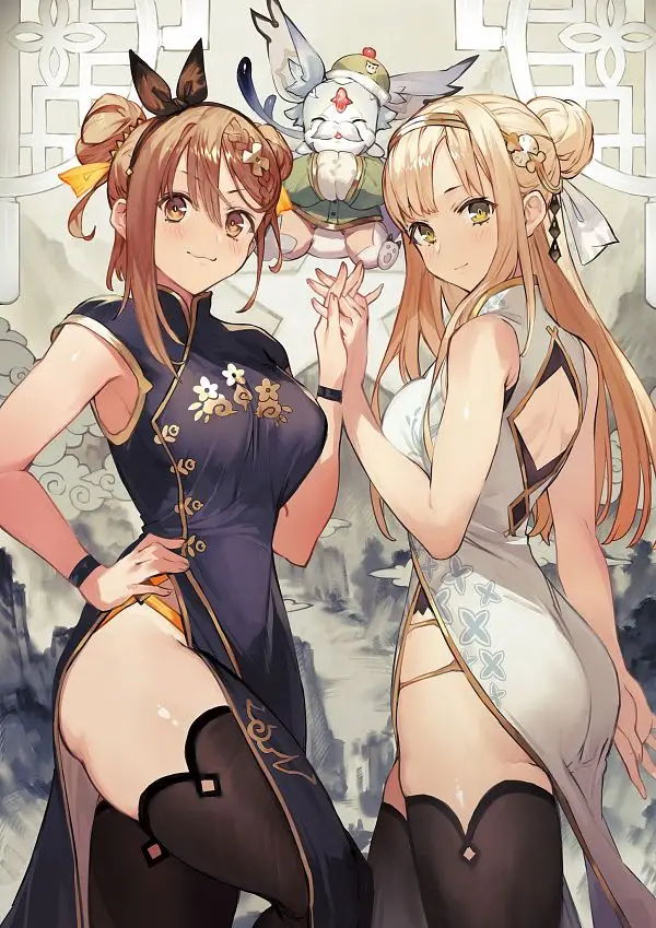 Illustration dessin&eacute;e par Toridamono, pr&eacute;sentant les personnage du jeu video 