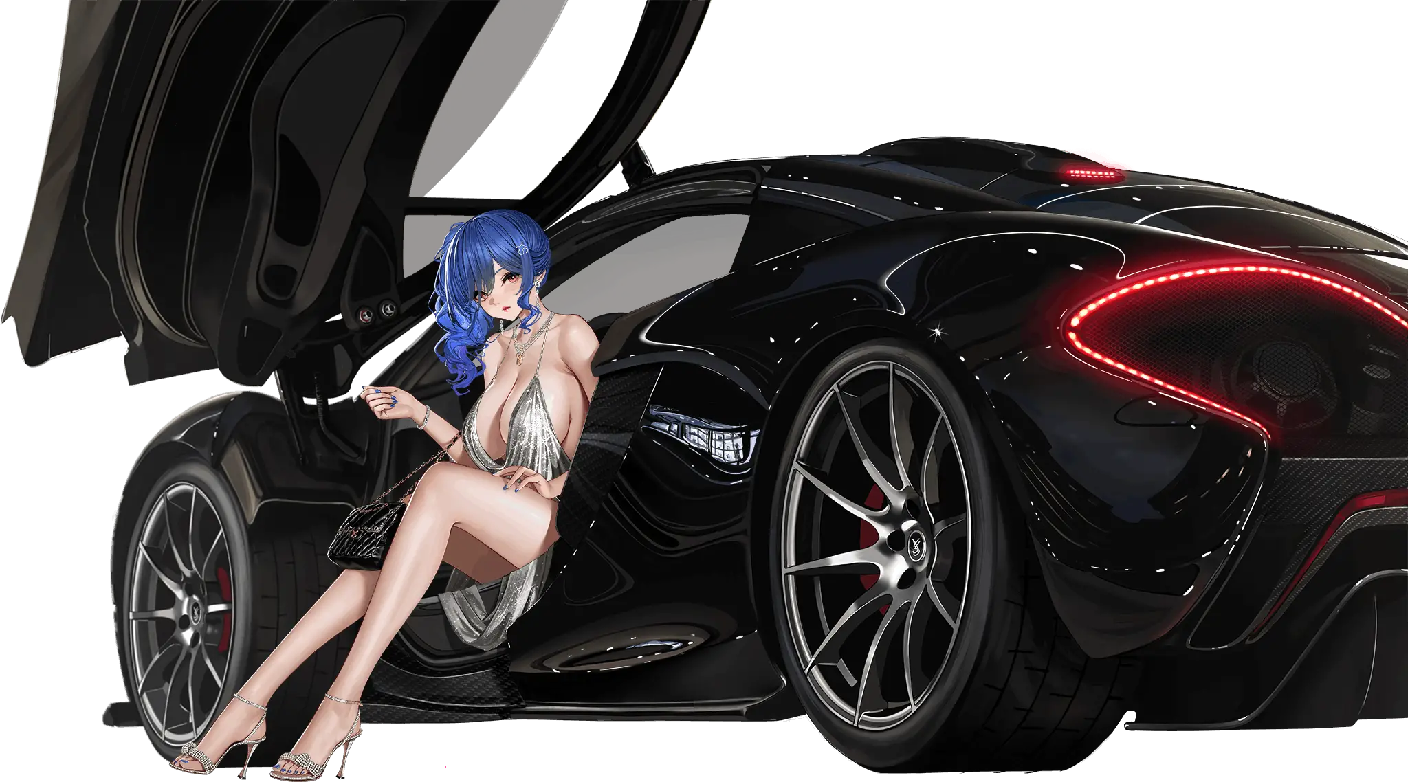 Illustration du Skin : Luxurious Wheels du personnage de St. Louis, croiseur l&eacute;ger de la faction Eagle Union de classe Brooklyn, disponible dans le jeu 