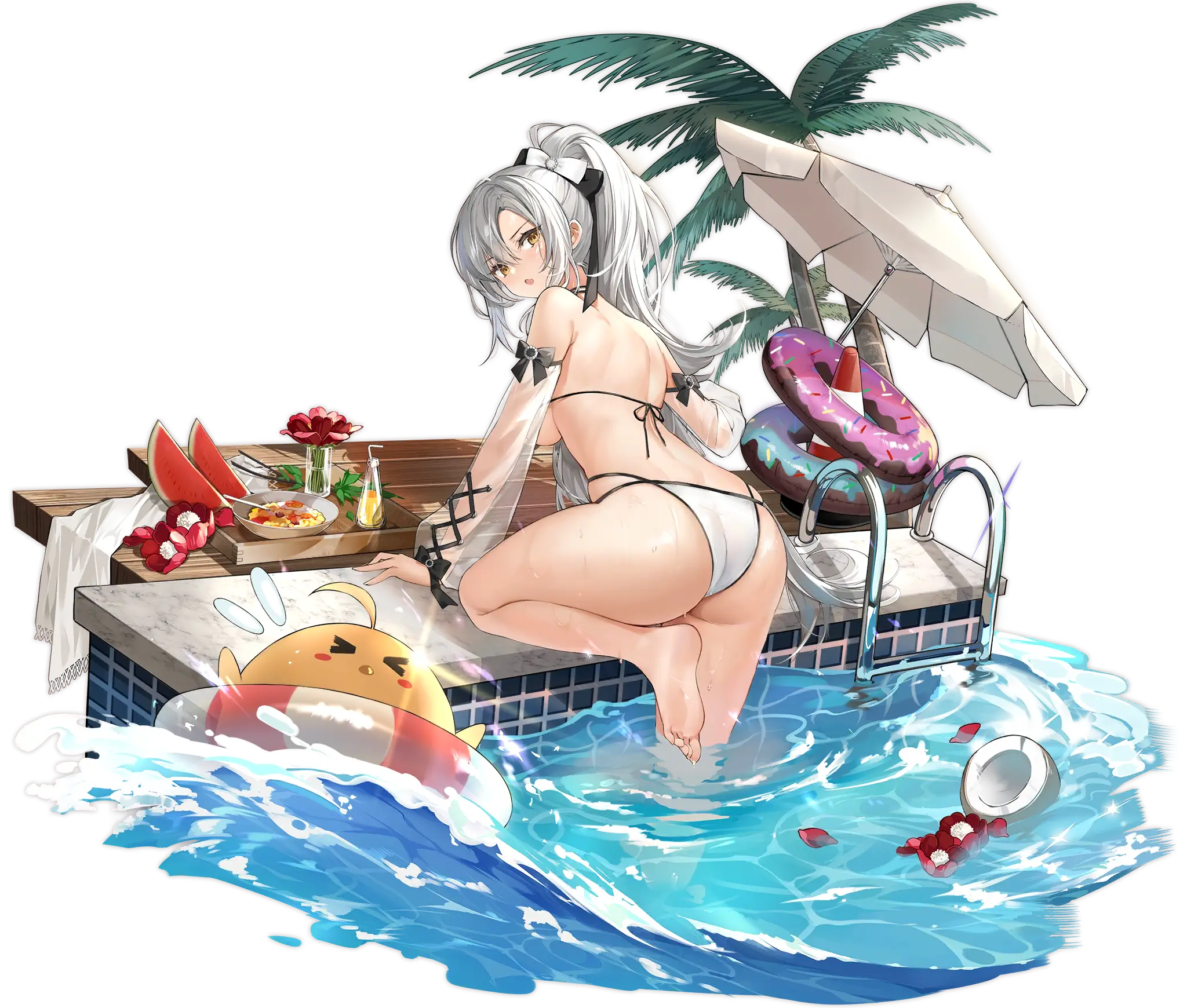 Illustration du Skin : The Golden Hind's Respite du personnage de Drake, croiseur lourd de la faction Royal Navy, disponible dans le jeu 