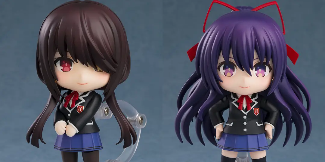 Figurine Date A Live - Kurumi Tokisaki et Tohka Yatogami - Nendoroid - Ver. School Uniform - Good Smile Company