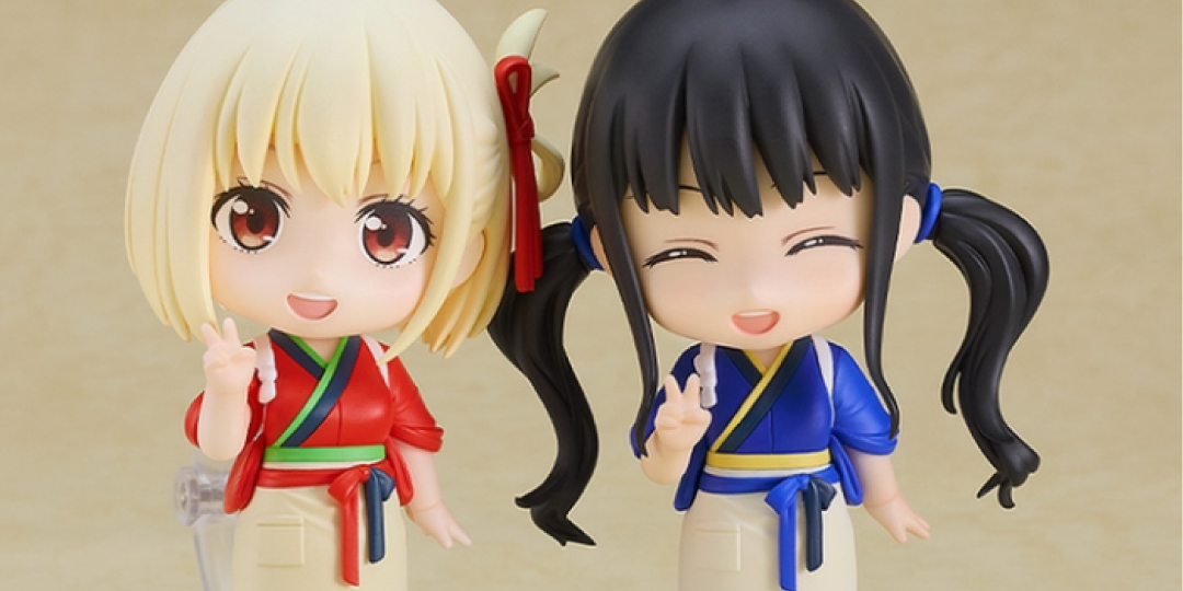 Figurine Lycoris Recoil - Chisato Nishikigi et Takina Inoue - Ver. Café LycoReco Uniform - Nendoroid - Good Smile Company Couv A
