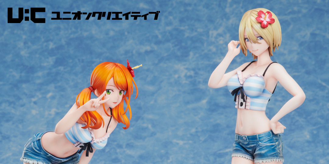 Figurine Megami no Cafe Terrace - Akane Hououji et Riho Tsukishima - Ver. Familia Umi no Ie - Union Creative Couv A