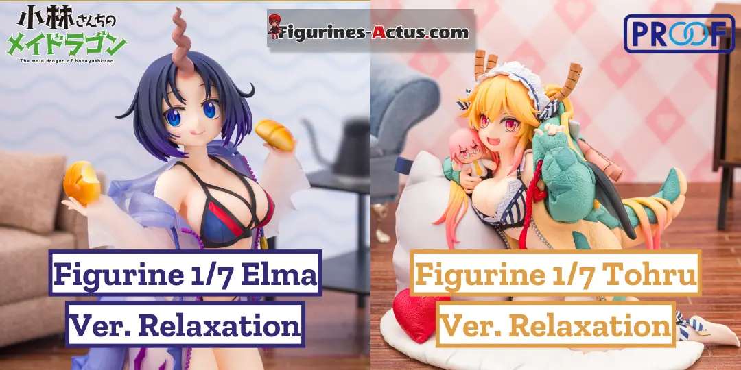 Figurine Miss Kobayashi's Dragon Maid - Elma et Tohru - Ver. Relaxation - PROOF