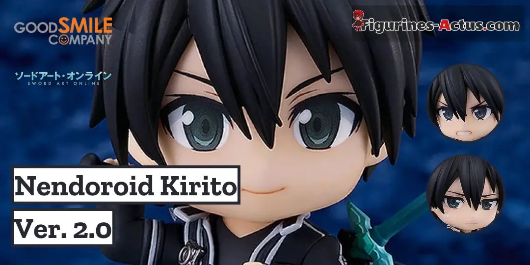 Figurine Sword Art Online - Kirito - Nendoroid -  Ver. 2.0 - Good Smile Company
